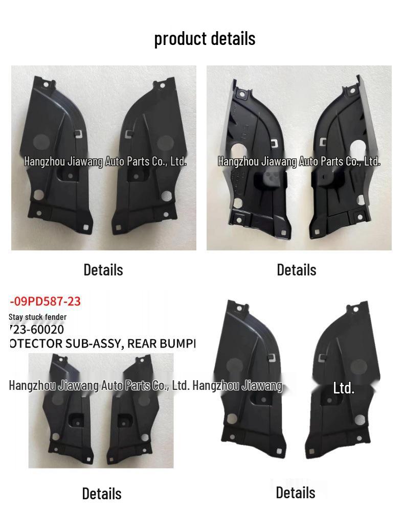 Rear Lower Mudguards for 2009 Toyota Prado (58723-60020R, 58724-60020L)