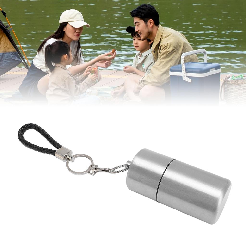 Metal Storage Bottle Water Proof Multifunctional Aluminum Storage Container for Outdoor Camping Tarvel