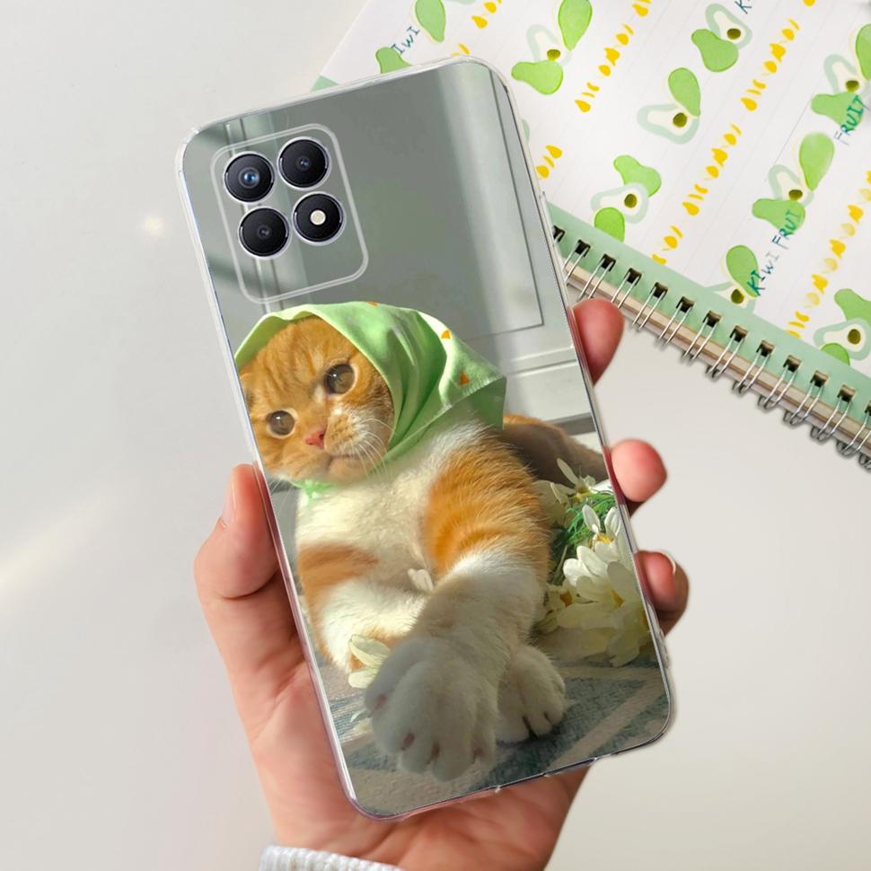 For Realme 8i Case Realme8i RMX3151 Cute Panda Cartoon Cover Soft Silicone Case For Oppo Realme Narzo 50 Narzo50  Fundas Capa