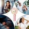 Summer Small Umbrella Fan Handheld Outdoor Portable Hanging Neck Umbrella Foldable USB Desktop Mini Fan Strong Airflow Fa