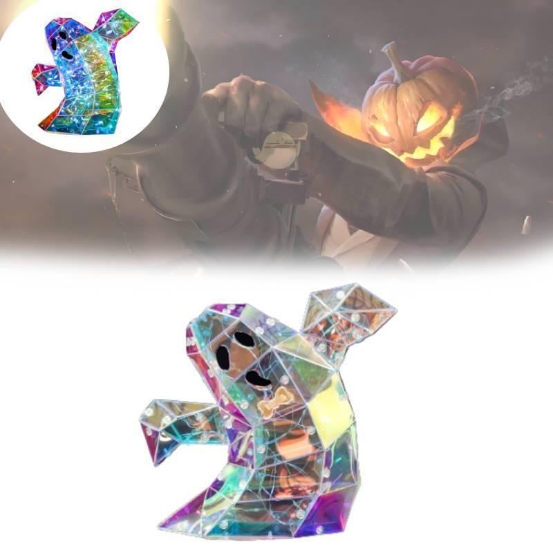 Transparente Bunte 20cm Halloween Geisterdekoration für Gruselige Atmosphäre Aufbau