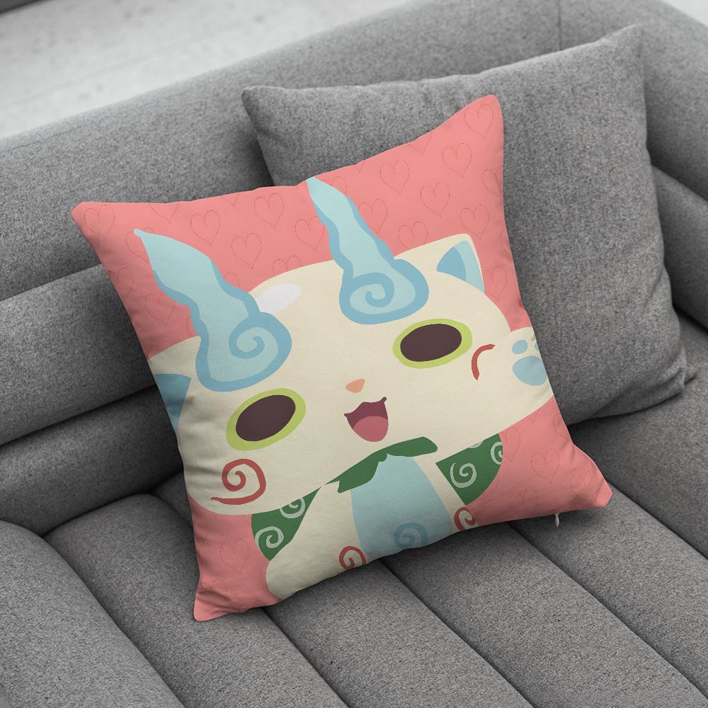 Yokai Cute Watch Pillow Case Soft Cushion Cases for Farmhouse Sofa Decor Home Decorations and Protector