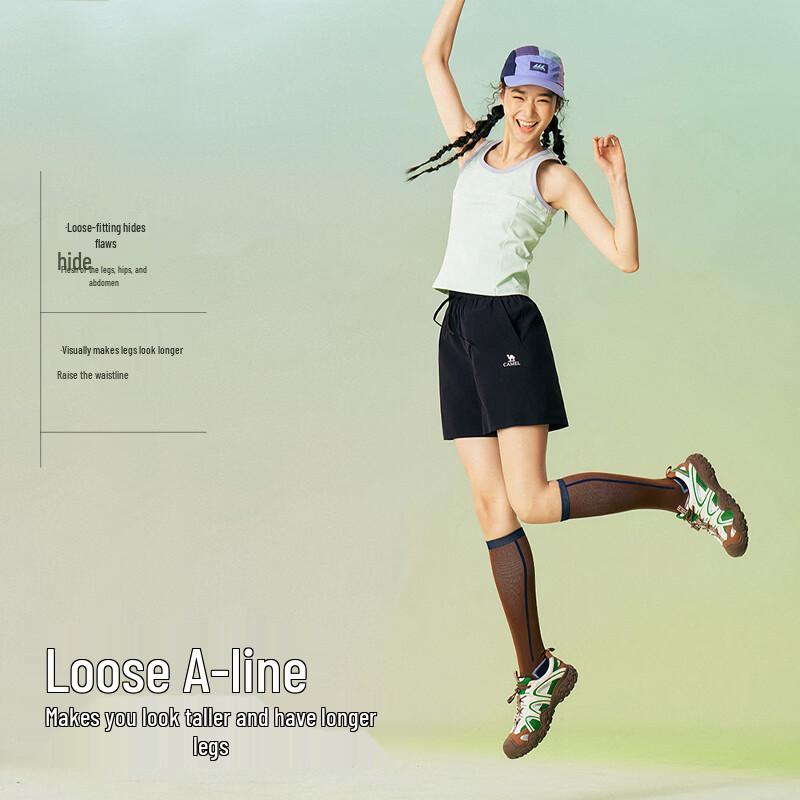 CAMEL Women's Summer Quick-Dry Cargo Shorts