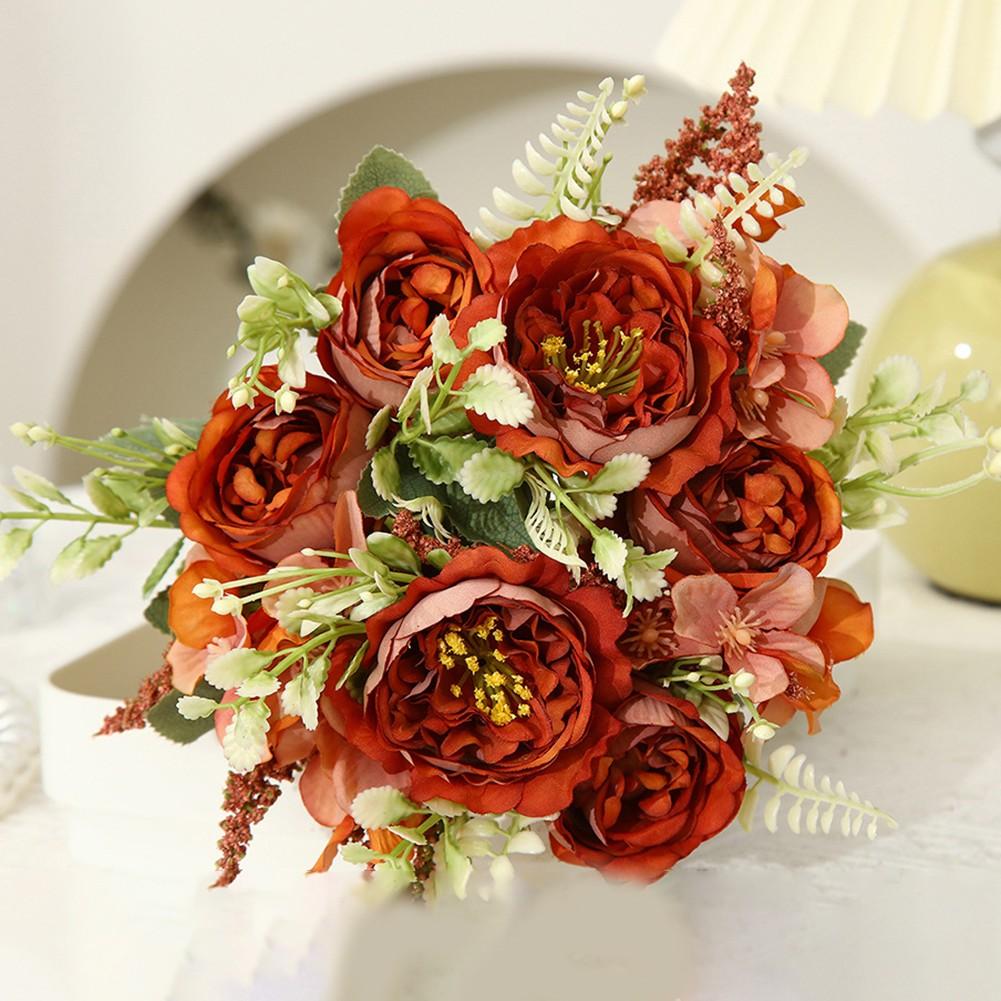 

Украшение для дома Растение Пион Цветок Шелковый цветок Искусственный цветок красный