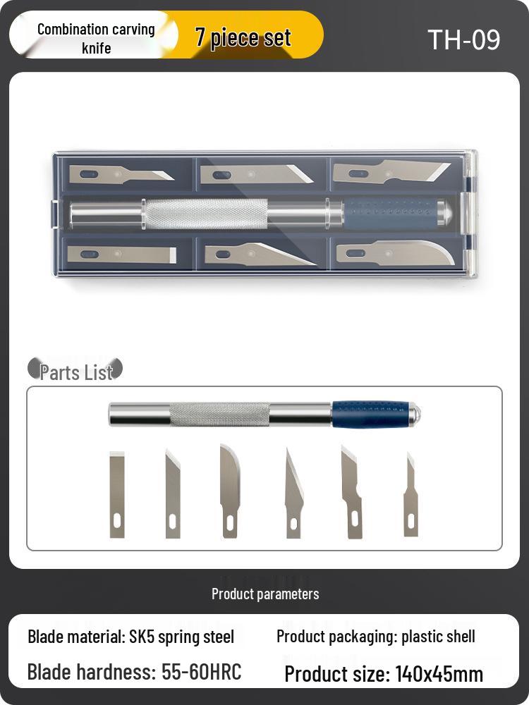 Набор резных ножей и штампов ручной работы для DIY гравировки по бумаге, фруктам и овощам