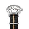 TPW Leuchtende 38mm Herren-Felduhr Leicht ablesbar Stoffarmband 24-Stunden-Anzeige Datum Wochentag Funktion Quarzwerk