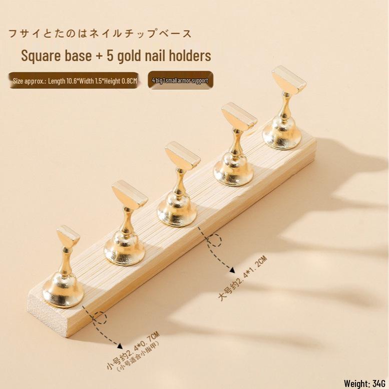 Minimalist Manicure Practice Base: Nail Support & Polish Display Rack