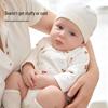 Newborn Baby Pure Cotton Half Bodysuit Top - 2-Piece Summer Set