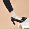 2025 New Versatile Temperament Commuter Black Pointed Gentle Shoes Women's Evening Breeze with Skirt Women's Fashion Shoes
