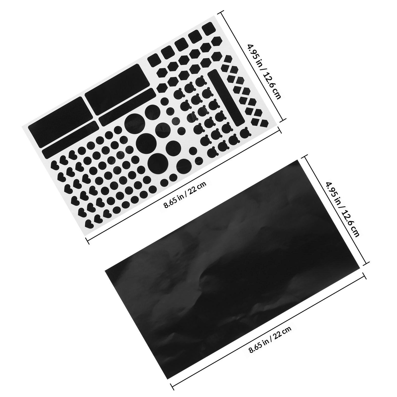 

2pc 2 Sheets Black Light Blocking Stickers Self Adhesive Dimming Sheets For Led Routers Tvs Electronics Home Appliances Outdoor
