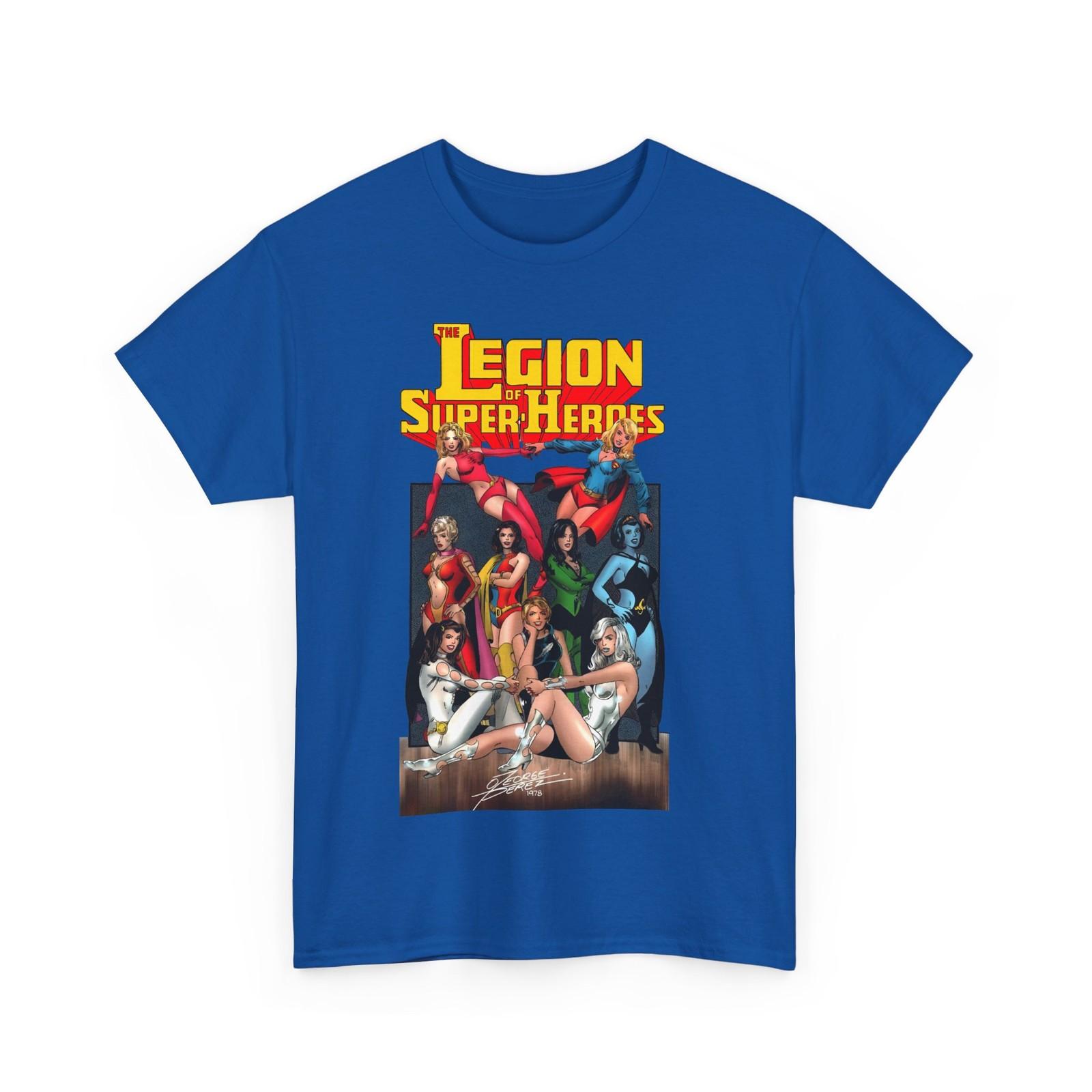 Legion of Super-Heroes T-Shirt Mens Womens Tees Top - George Perez Art - Legion Women - Saturn Girl XL