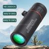Portable Mini HD 2000x25 Monocular Telescope with Phone Holder for Camping Hunting Birdwatching Outdoor Telescopes