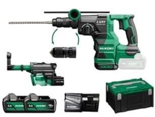 Аккумуляторный перфоратор Hikoki Akku-Bohr- и отбойный молоток (SDS-plus) DH1826DC (5,0 Ah) (HSC II)