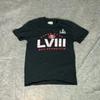 San Francisco 49ers Mens Shirt Medium Tee T Black Super Bowl LVIII Football NFL