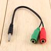 Audiokabel Konverter Adapter 3,5mm Stereo-Klinke Kopfhörer-Splitter