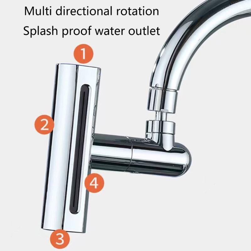Kitchen Tap Spray Head 360 Swivels Spouts Faucet Extender Kitchen Sink Tap Spray Head Tap Aerator Large Area Replacement
