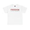 Freedom T-Shirt | Patriotic Minimalist Tee | American Liberty Morse Code Design | 4th of July Veterans Day USA Pride Shirt