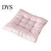 Comfortable Polyester Fiber Seat Mat Chair Cushion with Straps, Square Round Soft Pad, Solid Color Pad for Household Chairs Non-slip Office