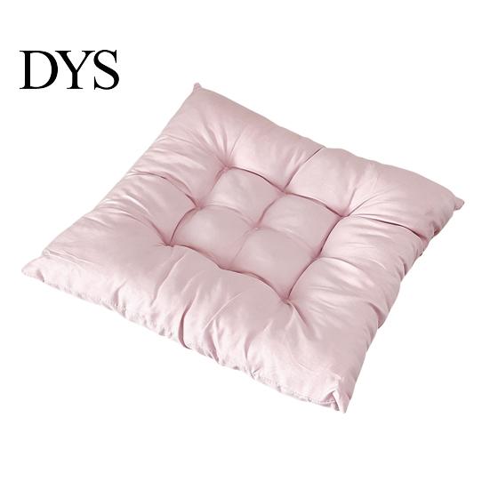 Comfortable Polyester Fiber Seat Mat Chair Cushion with Straps, Square Round Soft Pad, Solid Color Pad for Household Chairs Non-slip Office