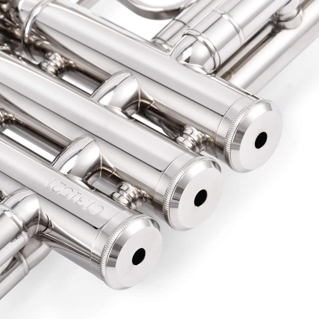 Eastar Trumpet in Bb, for Beginners, with Cleaning Accessories (Nickel Plated)