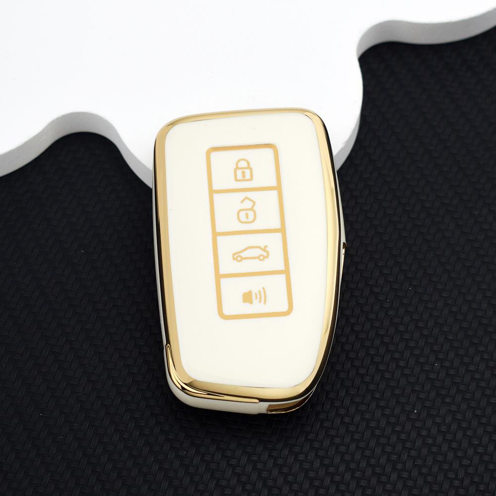 TPU Anti-scratch Car Key Case Cover for Lexus ES300h ES350 RX350 RX450h NX300 NX300h IS250 IS300h GX460 LX570 Shell Fob Holder