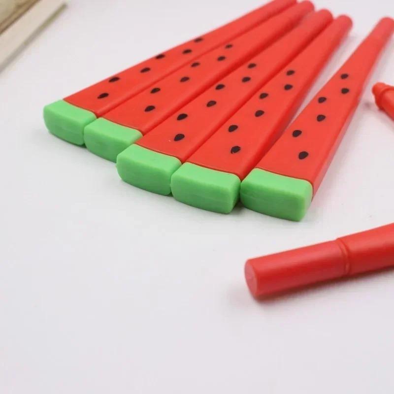 2PCS Cute Kawaii Watermelon Gel Pen Creative Sweet Lovely Funny Pens Student Stationery Writing School Office Supply Girls Gift