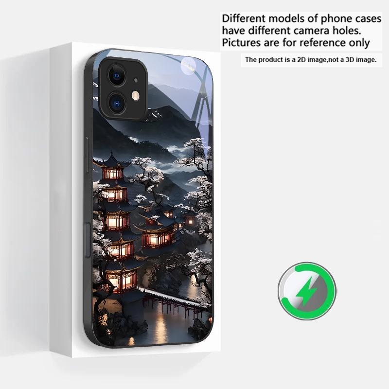 

Moonlight Fairy Trail Suitable For iPhone 16E 17 Pro Max 15 Pro 14 13 Plus 12 mini 11 16 Air 17Pro magnetism Glass Phone Case iPhone 11