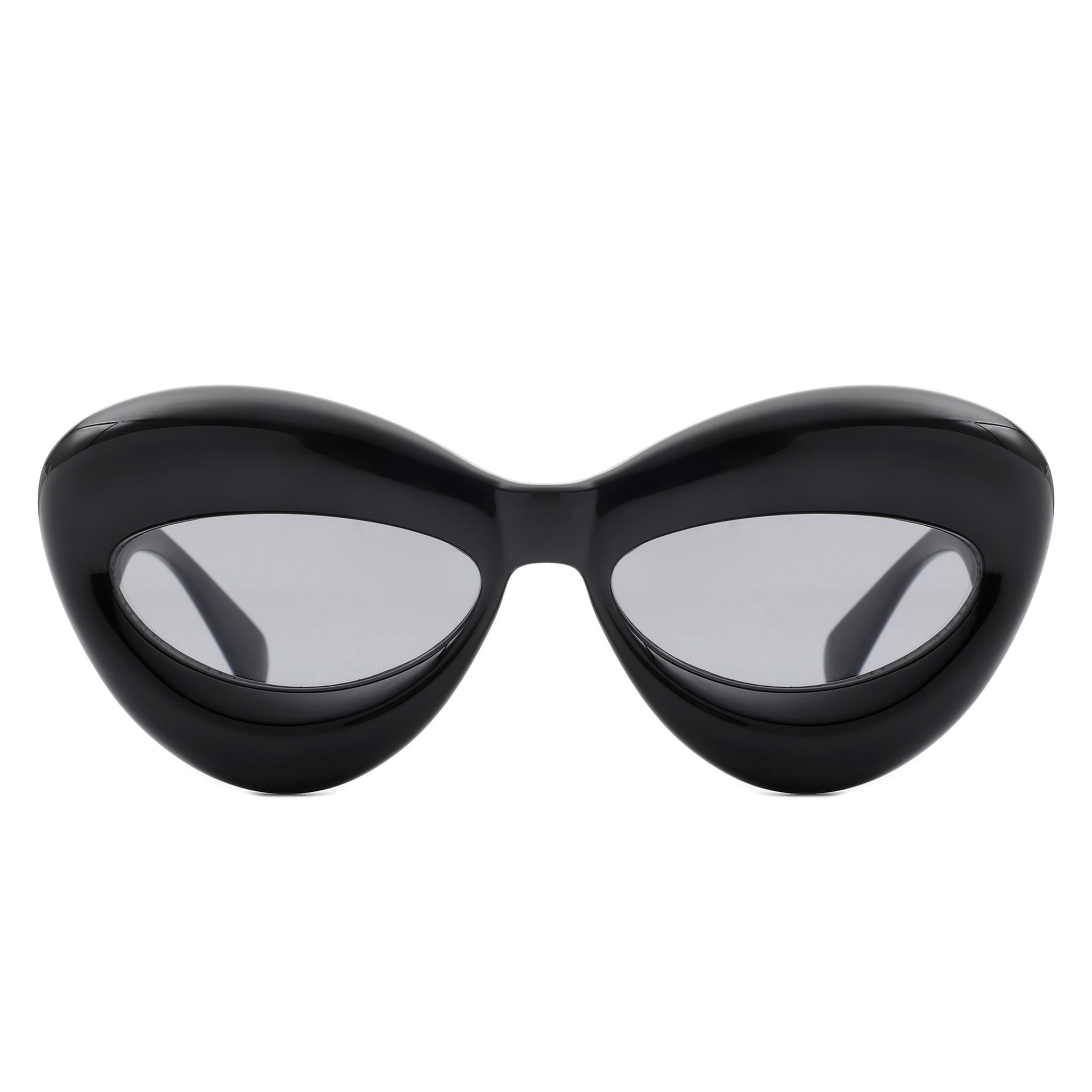 

Maxjull Inflated Fun Lip Shape Sunglasses Women For Festival Party Cat Eye Candy Color Punk Sun Glasses Uv400 W8230