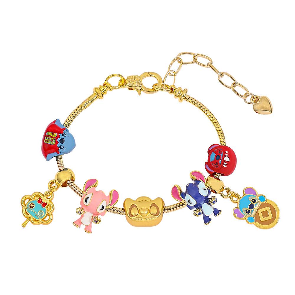 Stitch Cartoon Bead Bracelets For Kids And Adults Handmade Jewelry Gift Idea