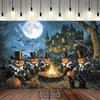 2D Halloween Print Party Backdrop for Kids & Adults Halloween Celebration
