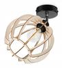 MODERNÍ LED DŘEVĚNÁ KULATÁ STROPNÍ LAMPA