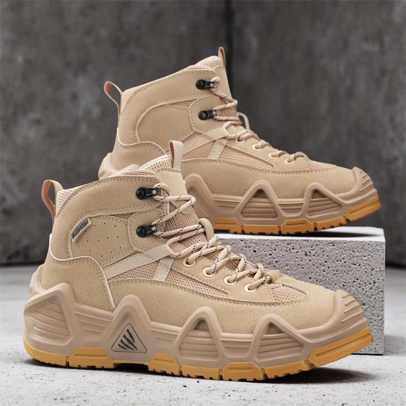 

Martin boots men s new autumn outdoor sports non-slip travel hiking shoes men s platform mid-help tooling shoes 44