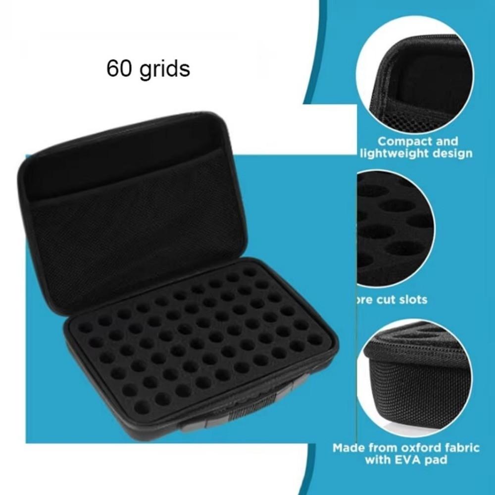 30/60 Slots Insulin Vial Storage Box Hard Case 10ml Insulin Case Large Capacity Wear-resistant Essentials Oil Case Travel