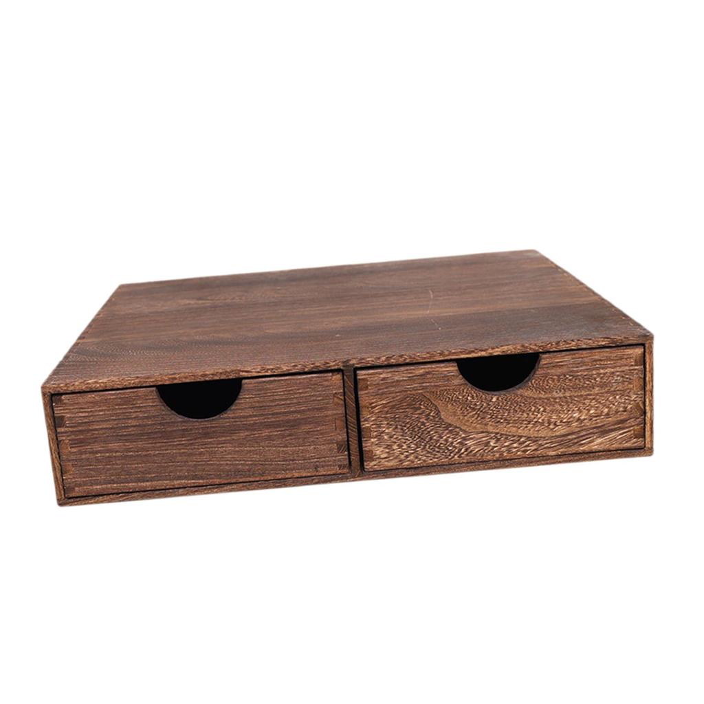 Coffee Pod Storage Box Space Saving Coffee Machine Stand Wooden Coffee Capsule Organizer for Kitchen Countertop Home Bar Office