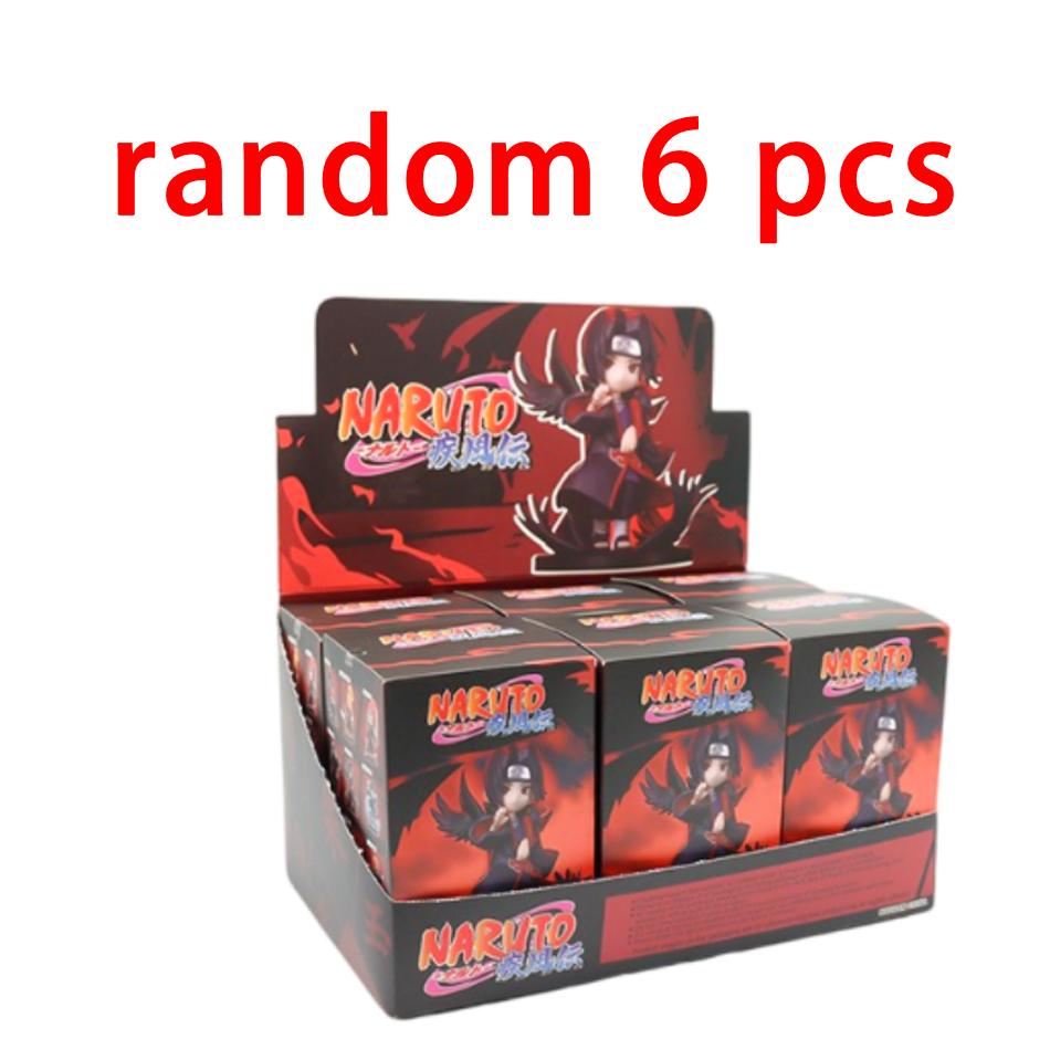 12Pcs Anime Naruto Shippuden Akatsuki Arc Series Blind Box Figures Toys Mystery Box Surprise Ornament Christmas Halloween Gifts