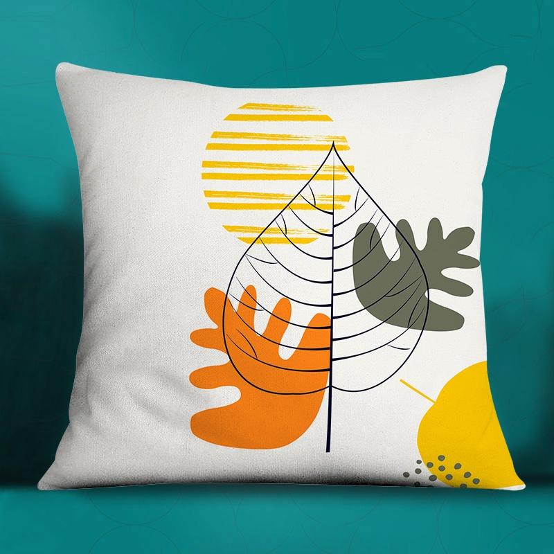 Fashion Classic Square Decorative Pillowcase Geometric Pattern Living Room Sofa Cushion Pillow Home Decor