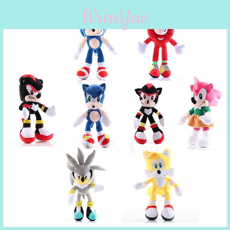 Adorable 28cm Sonic The Hedgehog Shadow Amy Rose Knuckle Tail Plush Toy For All Ages