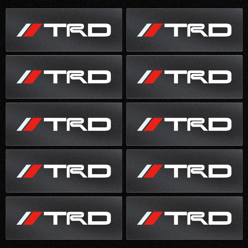 New Car Logo Car Interior Sticker Central Control Decals Emblem Badge for Toyota TRD GR Yaris Camry Racing Logo Corolla Chr Avensis