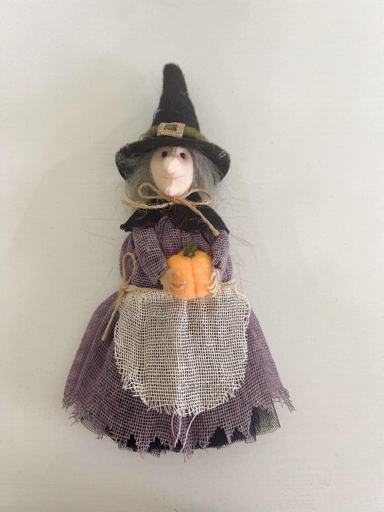 Witch Broom & Ghost Pendant Ceiling Halloween Decoration
