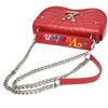 LOUIS VUITTON Chain tote New Wave Shoulder Bag leather Red Women M51930 Used