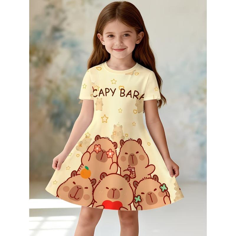 Vestito per bambine Moda Capibara Vestiti per bambini Estate Vestiti per bambine Comodo