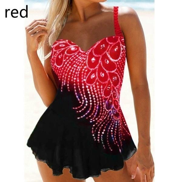 Frauen Zwei Stücke Backless Tankini Set Sexy V-ausschnitt Hohe Taille Bademode Sommer Strand Badeanzug Monokini Plus Größe