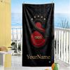 Galatasaray Personalized Name Beach Towel Super Soft Absorbent Ideal For Travel Outdoor Swim Pool Yoga Surf Camping Hiking Gym Gift Holiday
