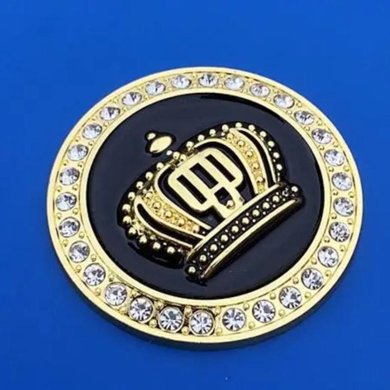 3D Crown Diamond Car Crown Gold Royal Sticker Emblem Badge Car Stickers Imperial Crown