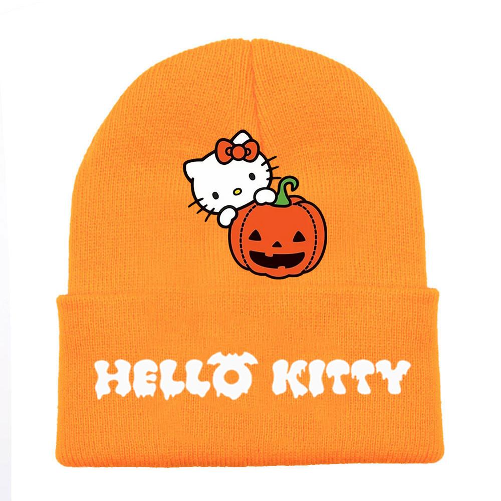 Halloween Printed Knit Cap For Winter Teens And Cartoon Enthusiasts