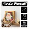 3D Bead Embroidery Sets Christmas Faux Pearl Art Kit, DIY Santa Tree Painting Craft Supplies for Beginners Holiday Wall Decor Kit Adults, Handmade