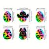 24pcs 2026 New Easter Party Scratch Paintings,Rabbit Festival Scratch Cards,Easter DIY Gift Decoration Hangtags,Home Decoration.