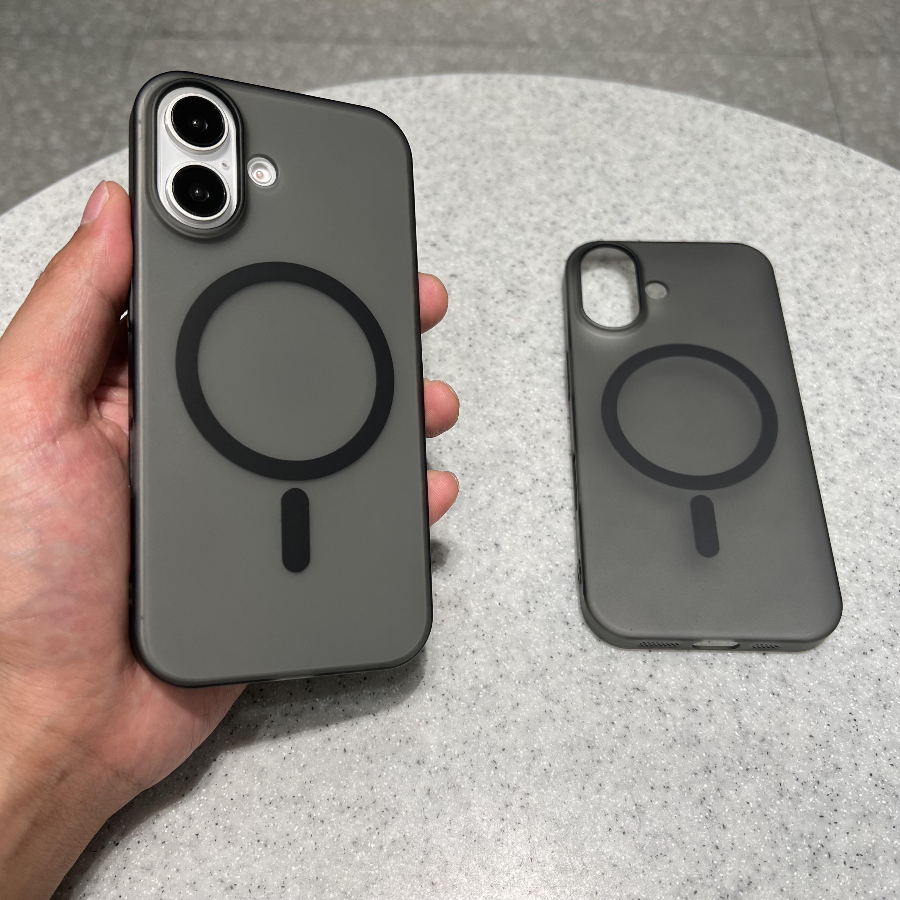 

Matte For Magsafe Case For iPhone 11 12 13 14 15 16 Pro Max Plus Magnetic Ultra Thin Translucent Shockproof Slim Cover For iPhone 16 ProMax