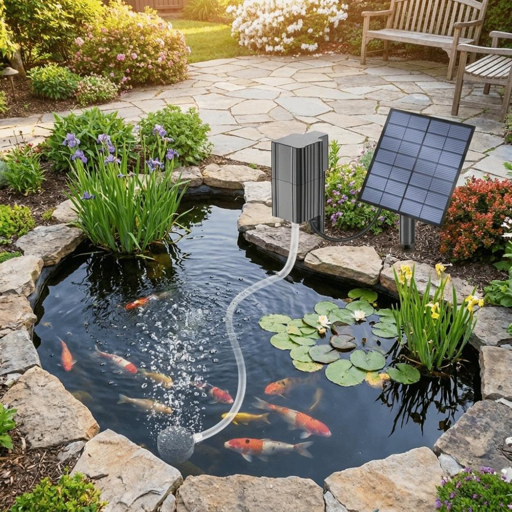 Energy Saving Solar Air Pump High Efficiency Oxygen Pump Fishing Aerator Aquarium Aerator Pond