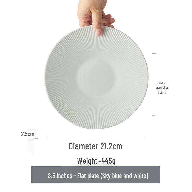 ZISIZ Simple White Ceramic Dinnerware Collection